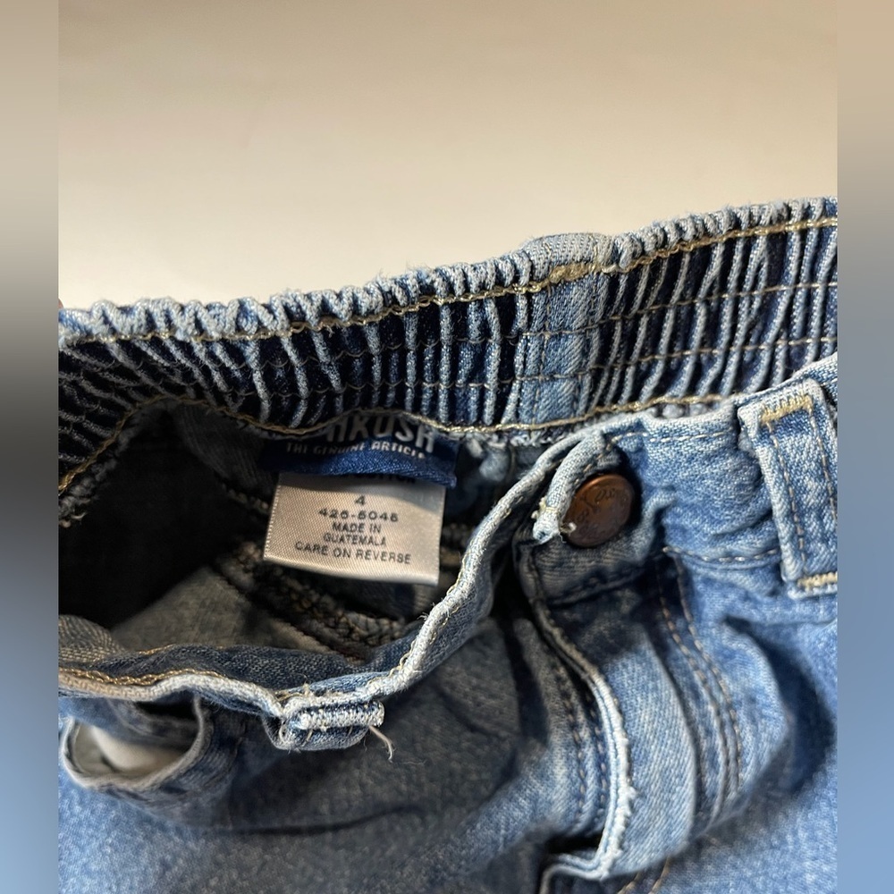 Kids outfit jeans and teddy shirt size 4 petit bateau / Oshkosh - Picture 4 of 5